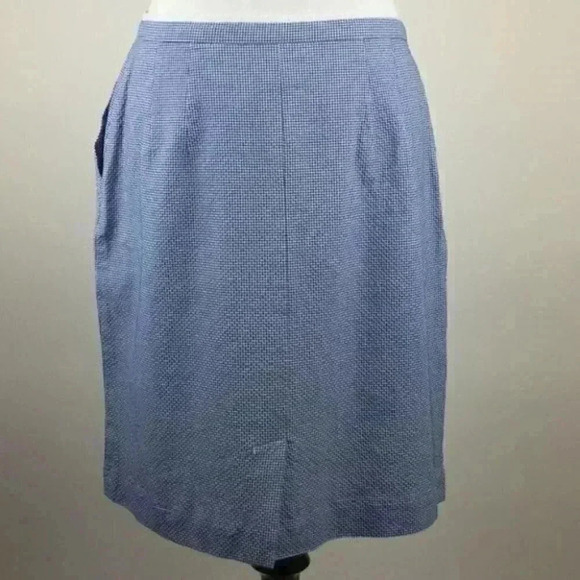Talbots womens Skirt 12 gingham Italian Fabric Pencil Dorthy preppy old money - Picture 4 of 10